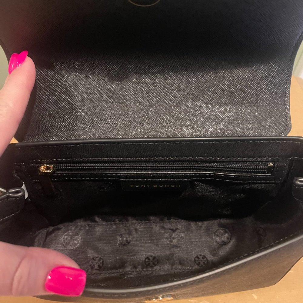 Tory Burch Emerson Small Top Handle Satchel With Strap Gem